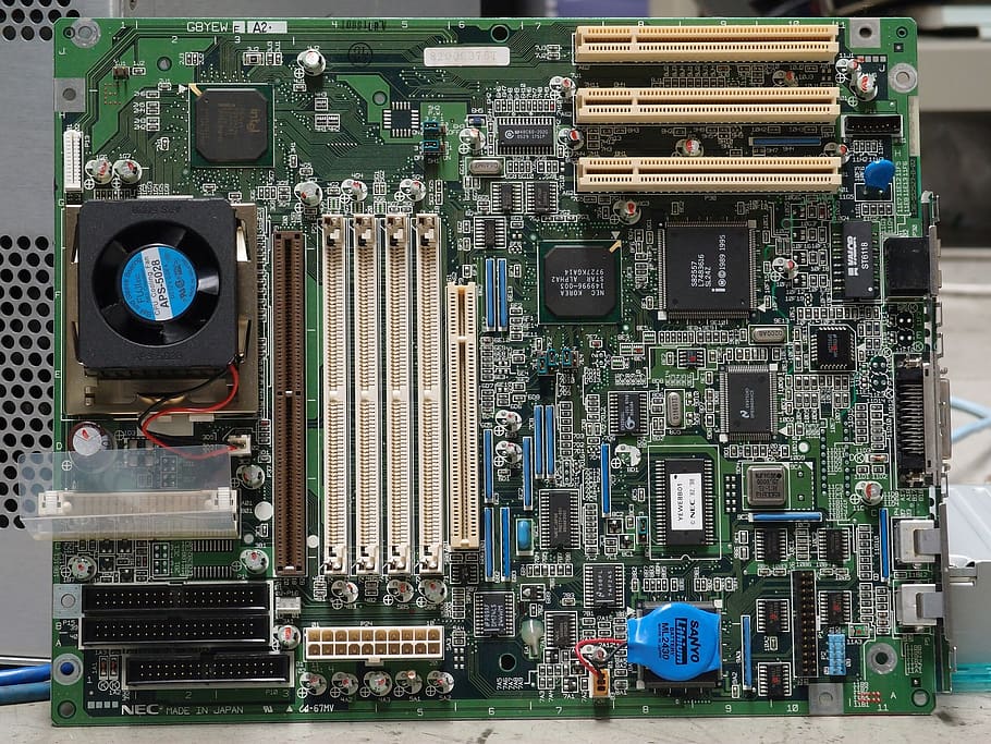 Green Motherboard, battery, boards, chip, chips, circuit, circuits, HD wallpaper