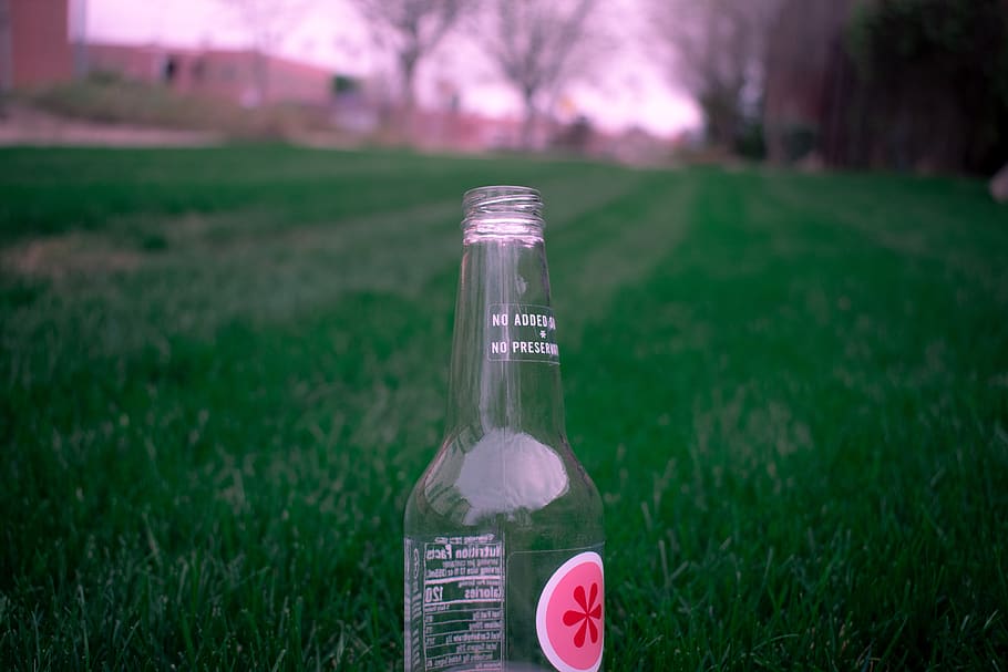 alcohol, beer, drink, beverage, bottle, grass, plant, pop bottle HD wallpaper
