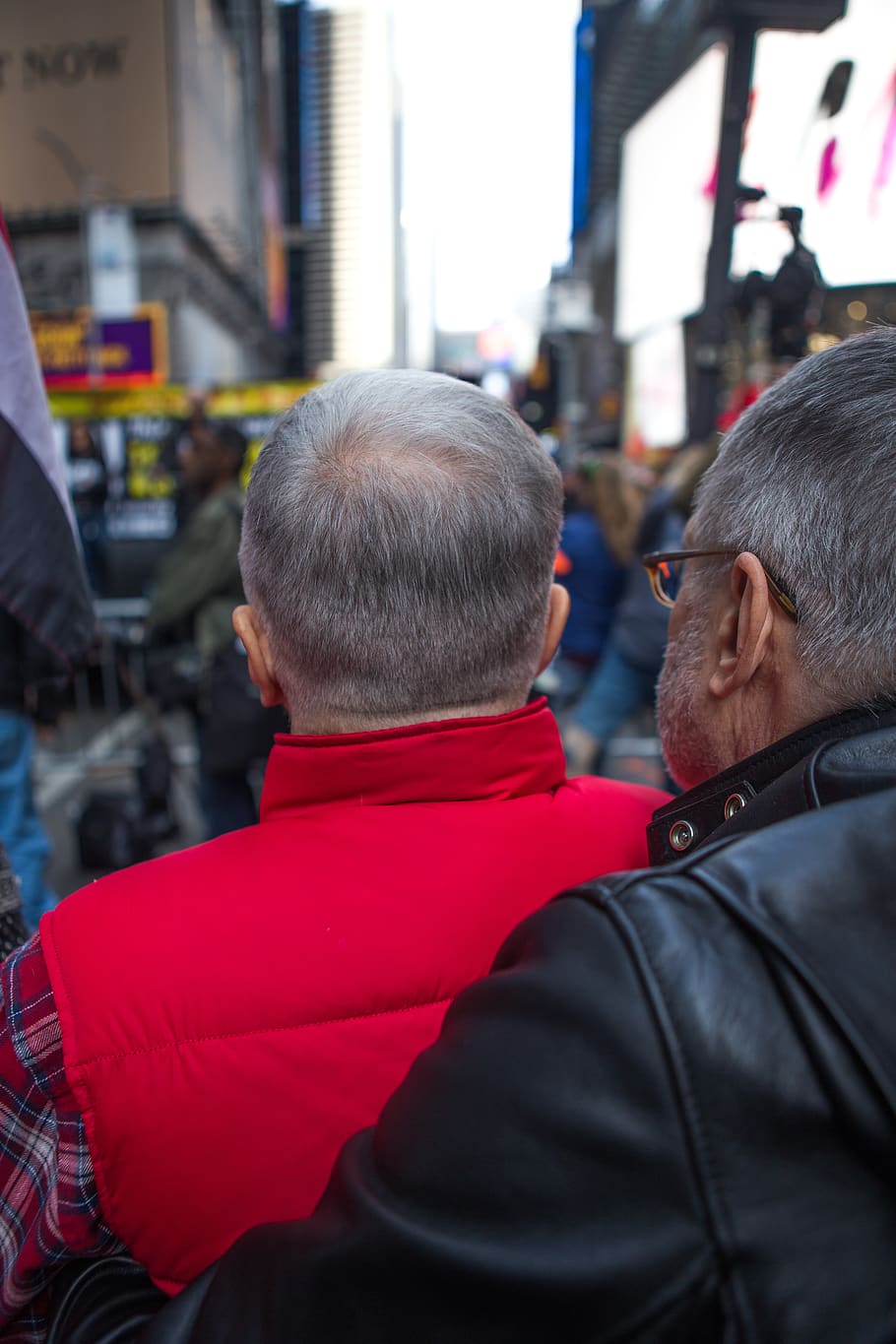 nyc, protest, lgbt, real people, rear view, men, city, focus on foreground HD wallpaper