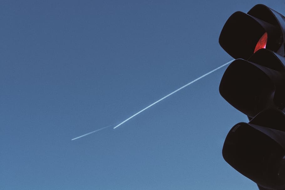 france, clermont-ferrand, sky, vapor trail, transportation HD wallpaper