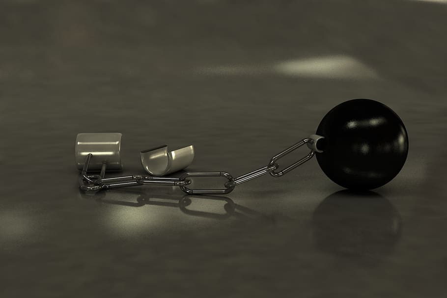 ball, prisoner, shackle, still life, table, indoors, metal HD wallpaper