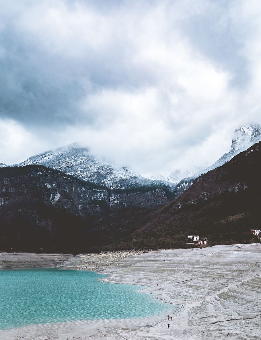 snowy mountain, cloud - sky, scenics - nature, winter, beauty in nature HD wallpaper