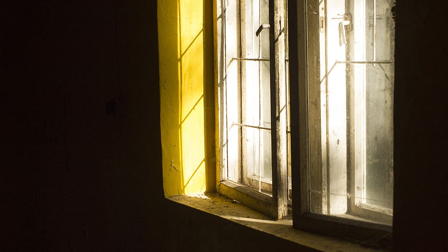 lithuania, kretkampis, windows, contrast, indoors, architecture HD wallpaper