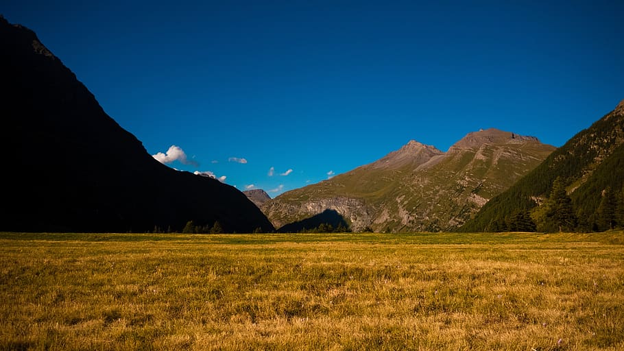 mountain, sky, tranquil scene, environment, blue, beauty in nature HD wallpaper