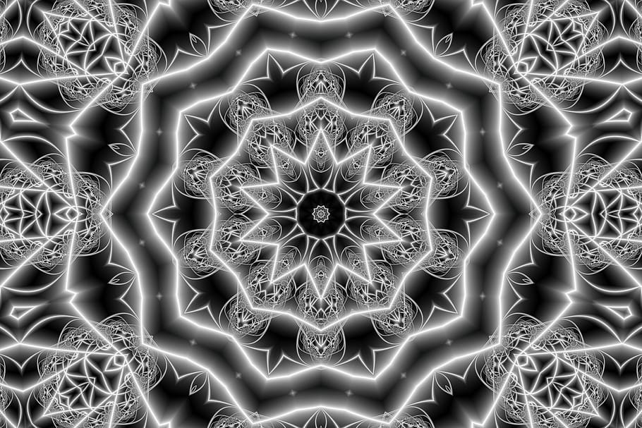 graphics, ornament, flower, star, template, grunge, color, pattern HD wallpaper