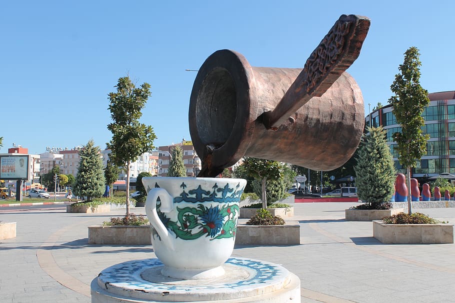 monument, turk, cup, coffee, turkey, day, plant, art and craft HD wallpaper