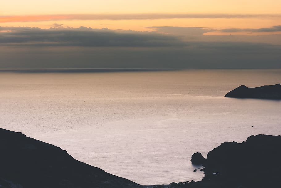 greece, milos, summer, sunset, view, vacation, nikon, nature HD wallpaper