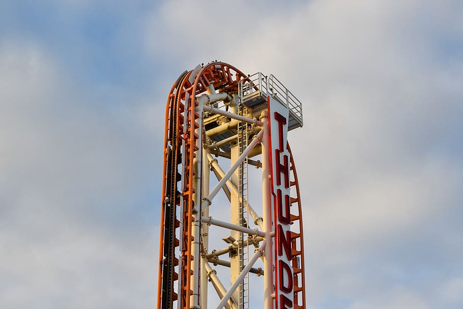 roller coaster ride, amusement park, new york city, luna park HD wallpaper