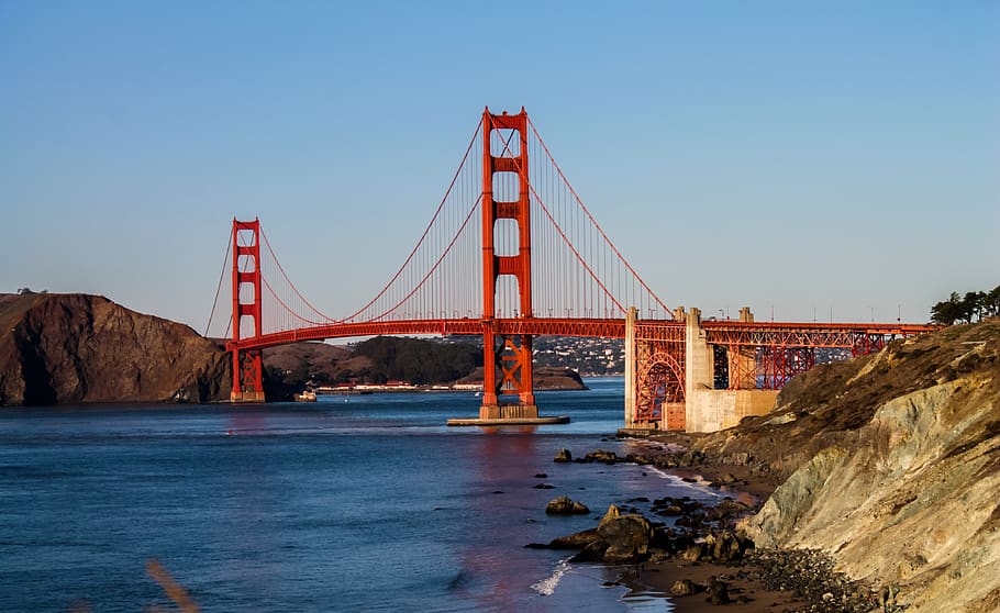 Photography of Bridge on Body of Water, architecture, attraction HD wallpaper