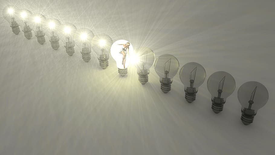 bulb, filament, object, round, light, burn, lighting equipment HD wallpaper
