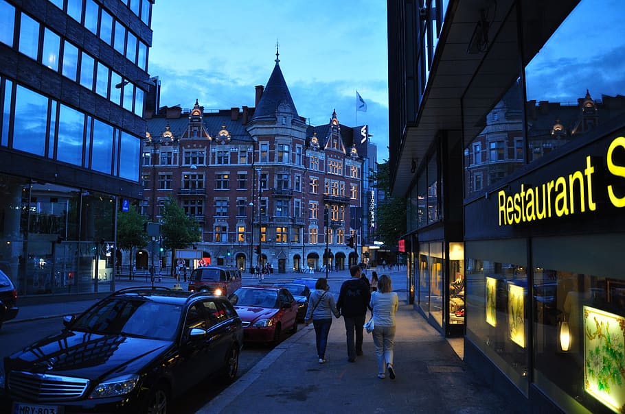 helsinki, city, evening, built structure, architecture, building exterior HD wallpaper