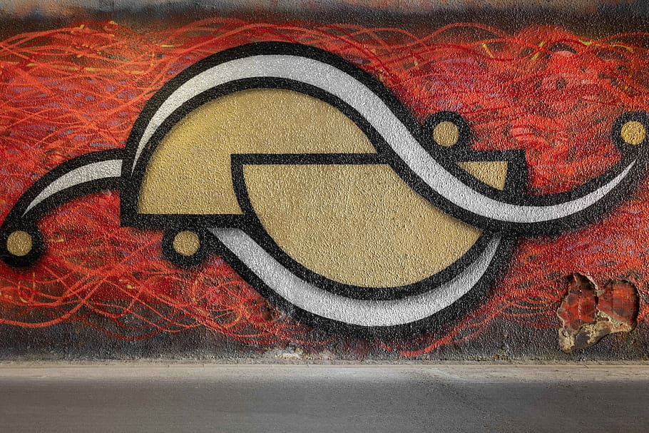 brown, white, and red artwork decor, multi colored, no people HD wallpaper