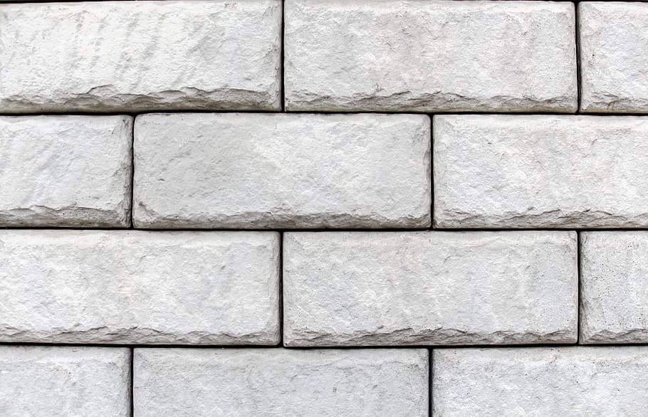 brick, wall, stone, cement, cube, backgrounds, full frame, pattern HD wallpaper