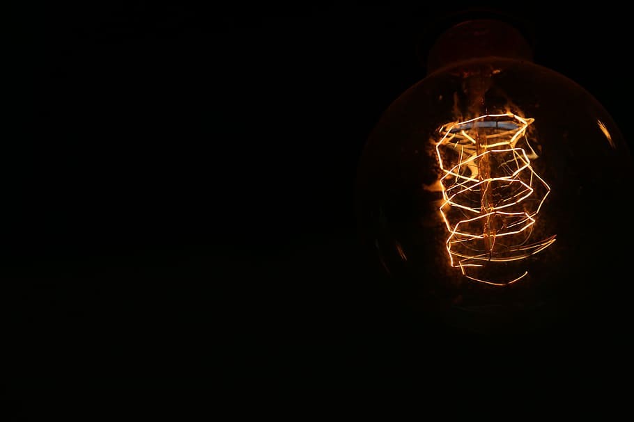 light, dark, darkness, energy, bulb, lighting, night, evening HD wallpaper