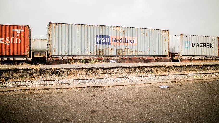 P&O Nedlloyd intermodal container, architecture, western script HD wallpaper