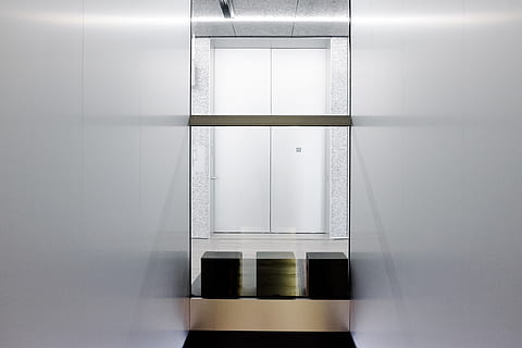 empty room, building, elevator, oven, electrical device, microwave HD wallpaper
