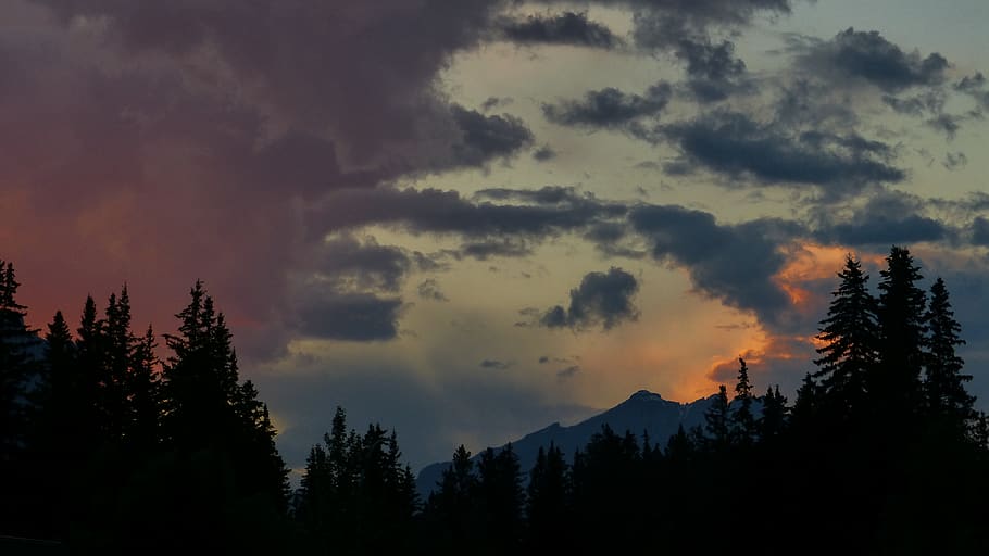canada, canmore, sun, sunlight, evening, summer, wallpaper HD wallpaper