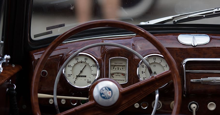 dashboard, gauge, auto, speedo, drive, steering wheel, instrument, HD wallpaper