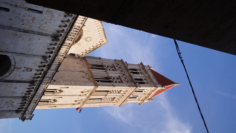 croatia, architecture, low angle view, built structure, sky HD wallpaper