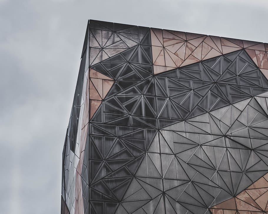 melbourne, australia, cloudy day, futurestic, building, architecture, HD wallpaper