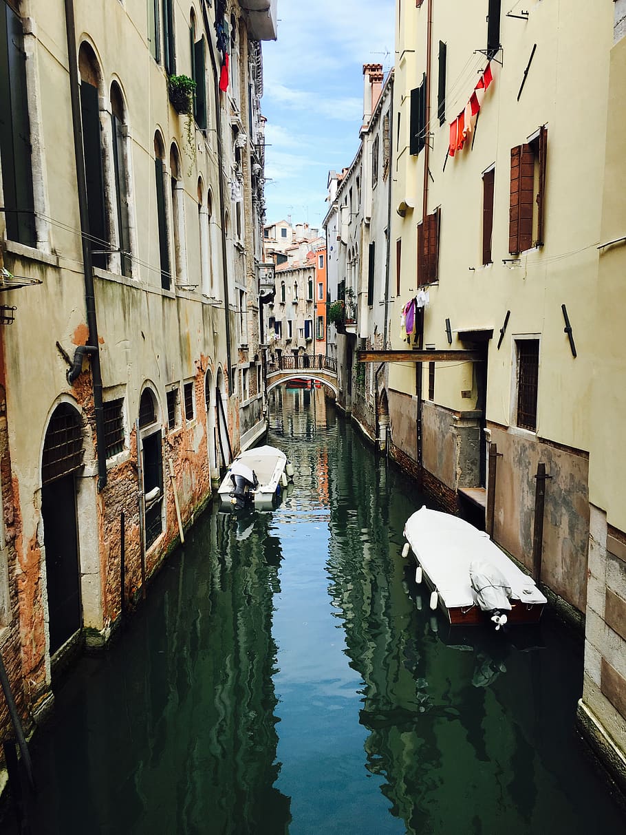 italy, metropolitan city of venice, building exterior, water, HD wallpaper