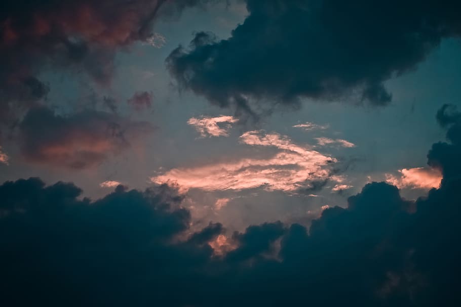 clouds, forward, sky, weather, nature, thunderstorm, atmosphere HD wallpaper