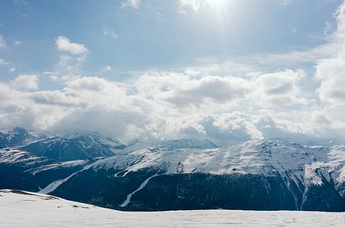 Alps, alpine, austria, background, blue, clear, cold, destination HD wallpaper