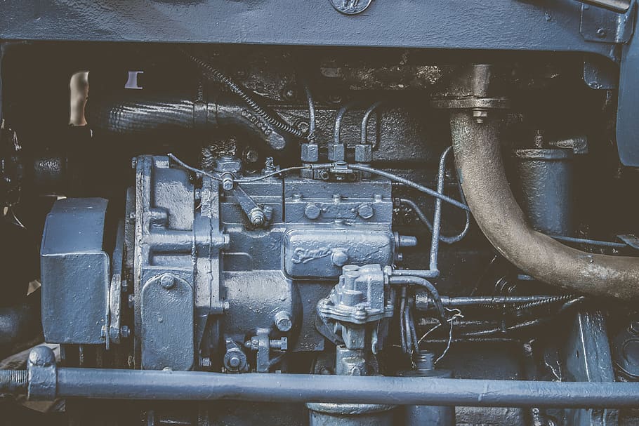 vehicle engine, metal, machinery, industry, factory, no people HD wallpaper