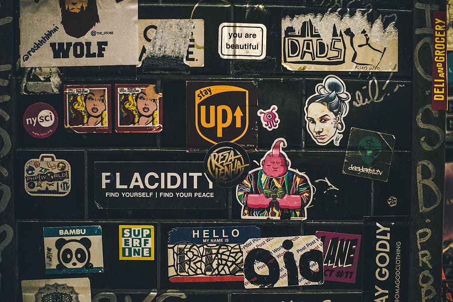 assorted stick on black wall, communication, text, western script HD wallpaper