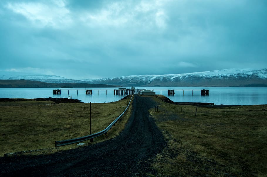 iceland, cold, sea, turquoise, sky, cloud - sky, nature, built structure HD wallpaper
