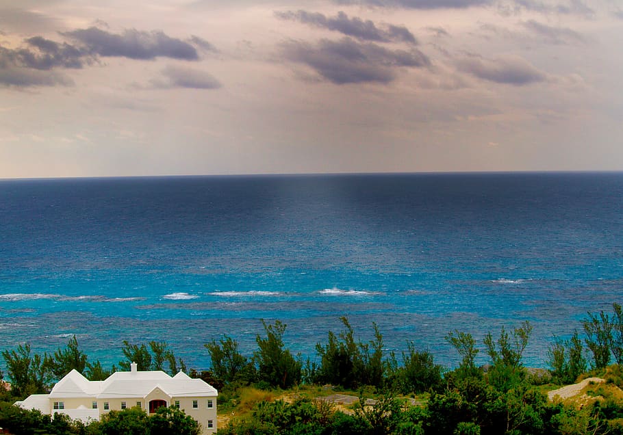 bermuda, elbow beach, bermudas, ocean, insel, meer, sea, sky, HD wallpaper
