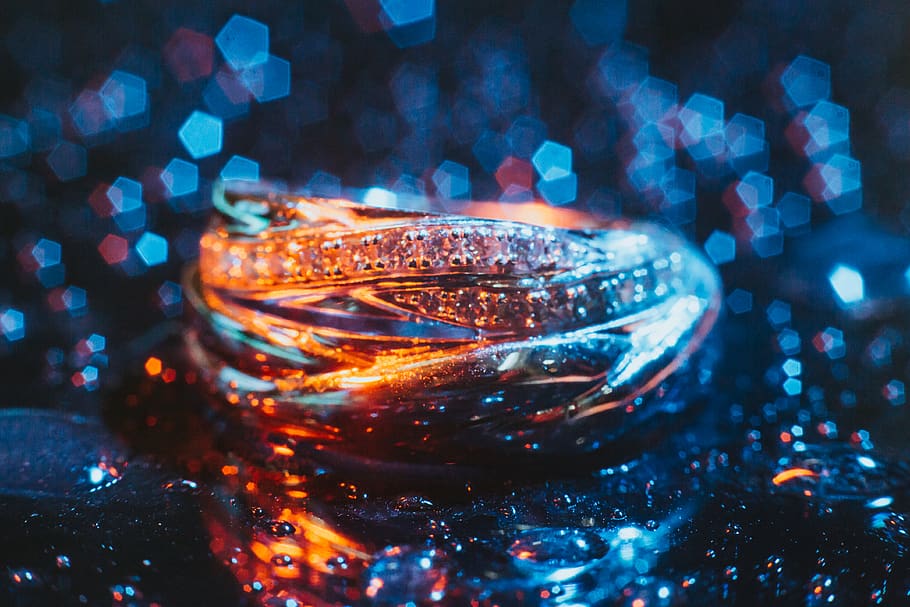 ring, wedding, close-up, glass - material, selective focus HD wallpaper