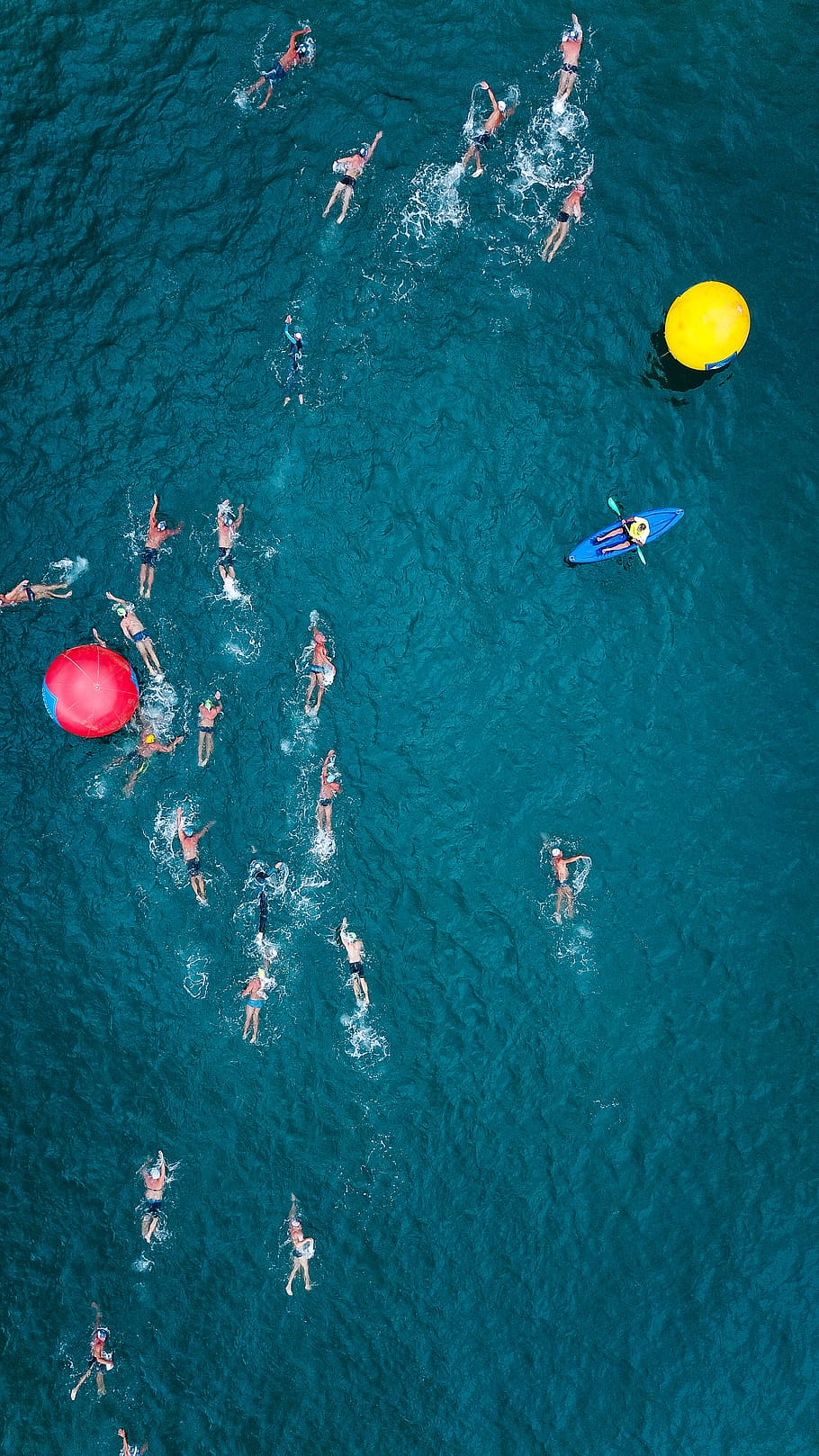 aerial ocean wave, water, high angle view, swimming, sport, waterfront HD wallpaper