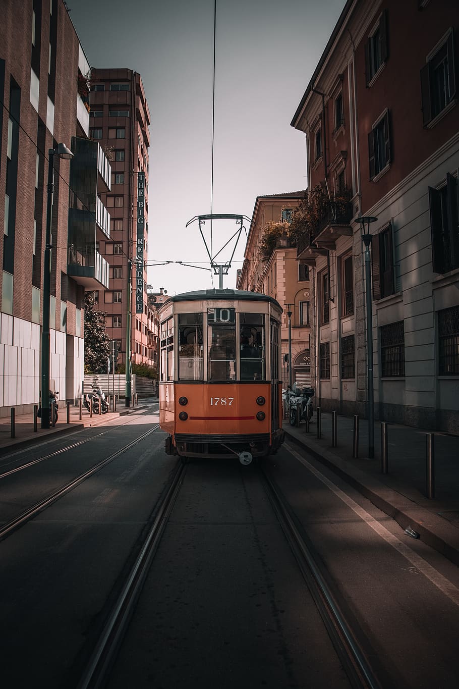 orange and gray train, architecture, building exterior, built structure HD wallpaper