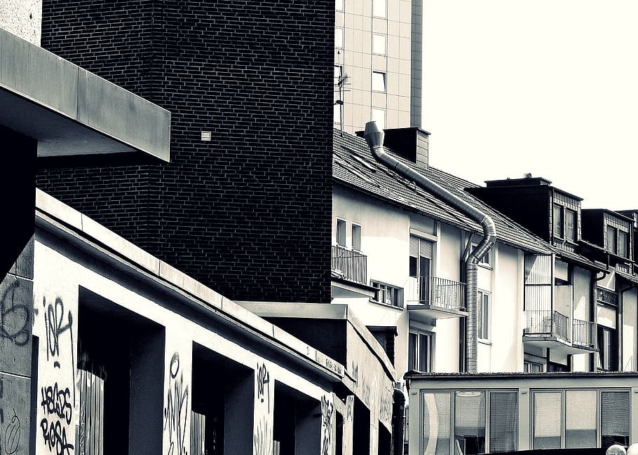 city, backyard, building, architecture, facade, historic center HD wallpaper