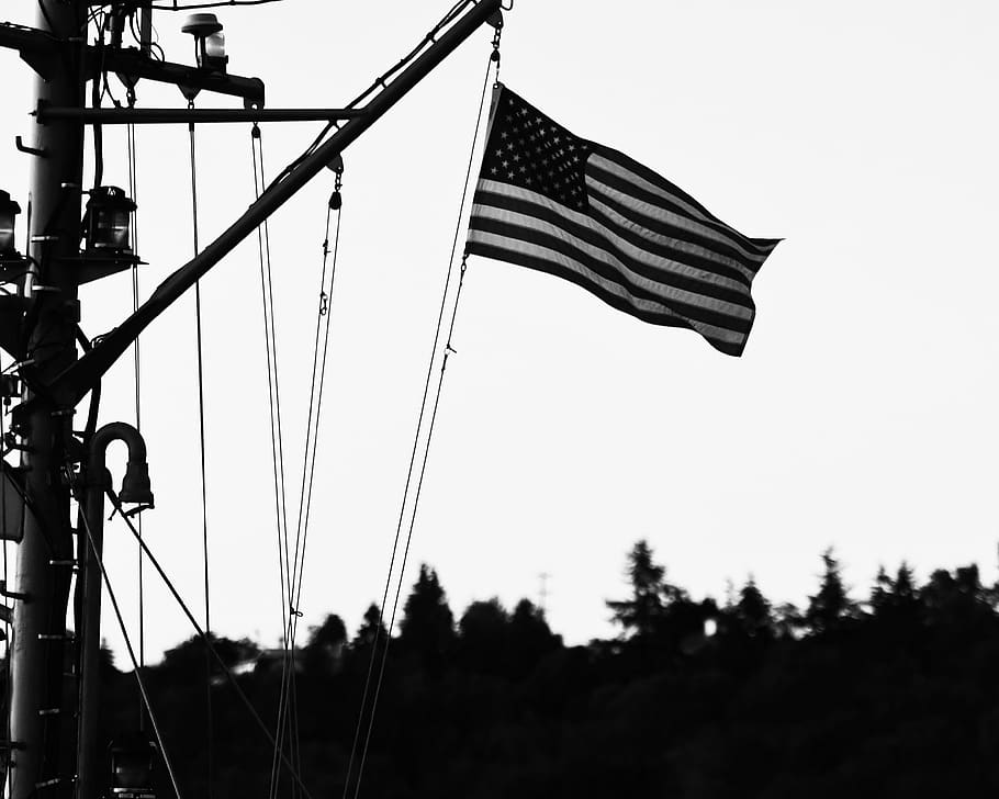 American flag, tacoma, united states, travel, traditionalist HD wallpaper