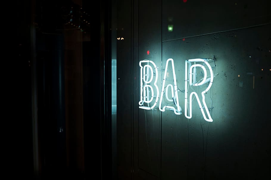 night, dark, lights, bar, celebration, restaurant, drinks, alcohol HD wallpaper