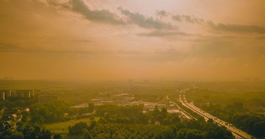 belgium, brussels, dji, mavic, whereidrone, aerial, road, highway, HD wallpaper