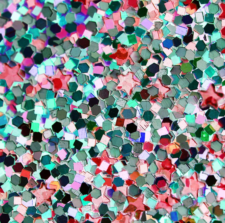 Assorted-color Sequins, art, artistic, background, bright, close-up HD wallpaper