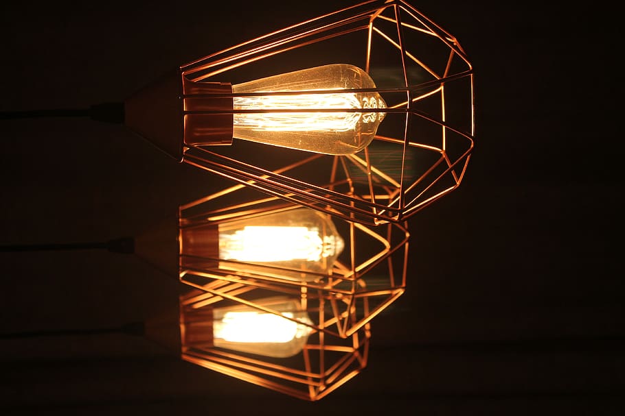 three lighted sconces, illuminated, lighting equipment, light bulb, HD wallpaper