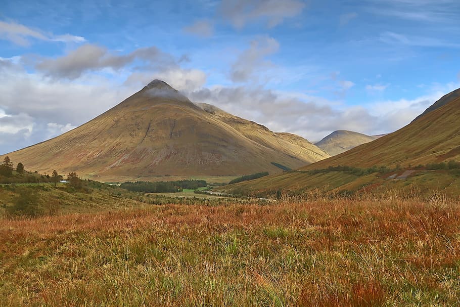 scotland, mountain, mountains, clouds, highlands and islands HD wallpaper