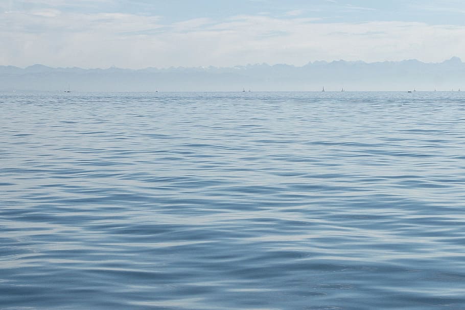 sea waves under clear blue sky during daytime, minimalism, alp HD wallpaper
