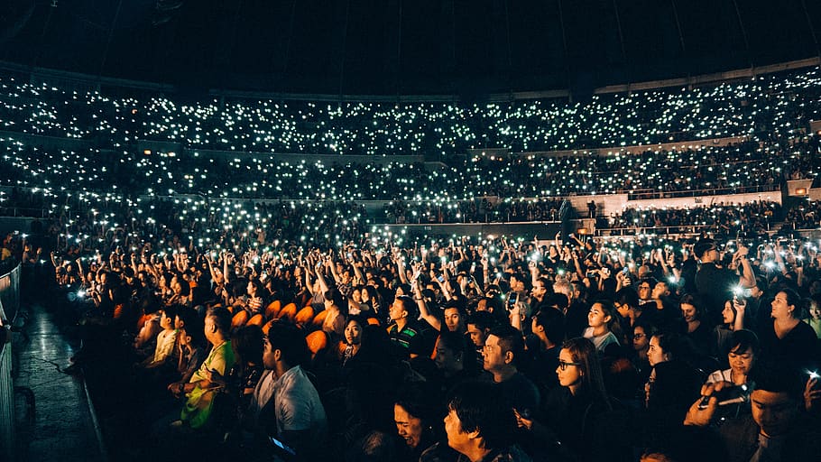HD wallpaper lights, music, concert, worship, praise, christian, crowd