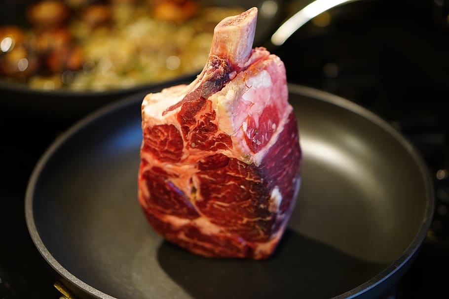food, steak, food and drink, meat, freshness, close-up, indoors HD wallpaper