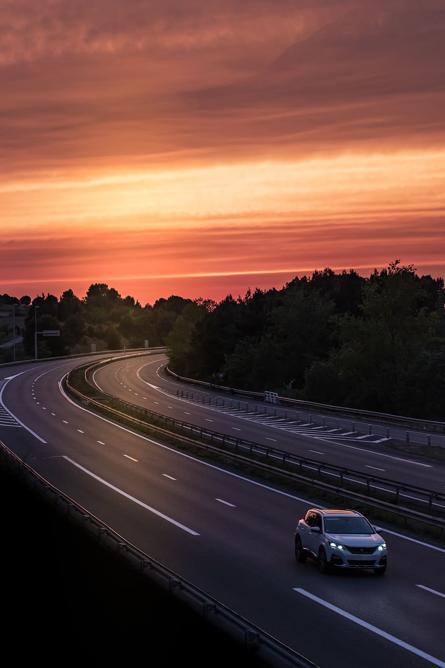 grey SUV on road, mode of transportation, car, motor vehicle HD wallpaper