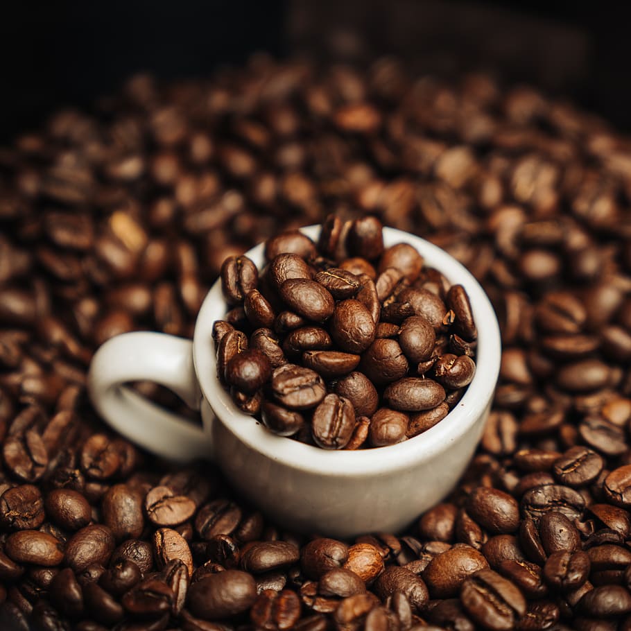 coffee, espresso, latte, coffee - drink, roasted coffee bean HD wallpaper