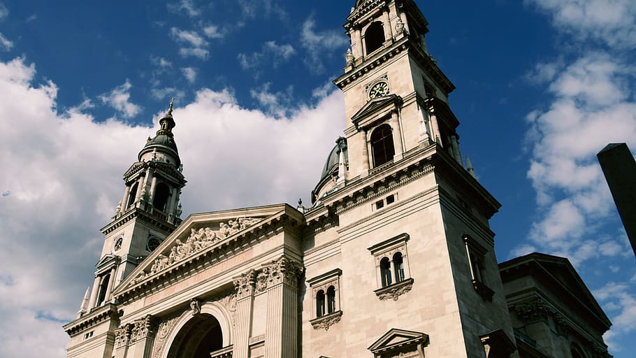 hungary, budapest, building exterior, low angle view, architecture HD wallpaper