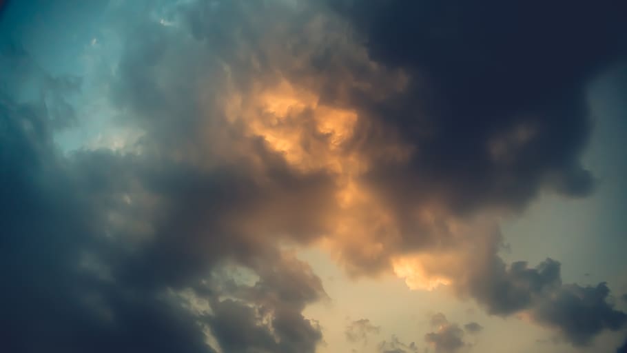 white and brown clouds, cloud - sky, beauty in nature, scenics - nature HD wallpaper