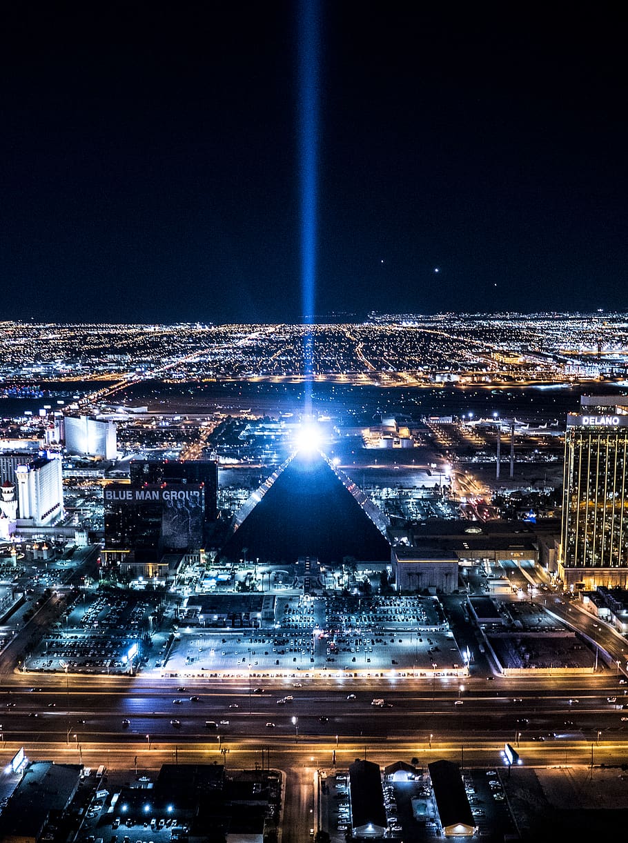Wallpaper Beautiful Las Vegas city night illumination lights USA  2560x1600 HD Picture Image
