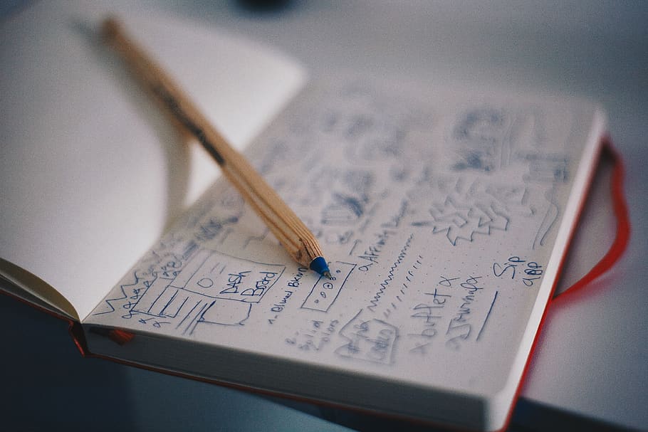 blue ballpoint pen on white notebook, close-up, paper, indoors HD wallpaper